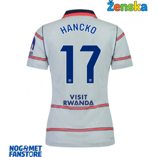 Atletico Madrid David Hancko #17 Rezervni Dres za Ženska 2026-27 Kratak Rukav
